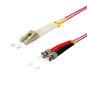Duplex Patchkabel LC/ST 50/125µ, OM4 violett, 1,0m 77929/4