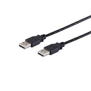 USB-A Verbindungskabel, 2.0, schwarz, 1m 13-22025