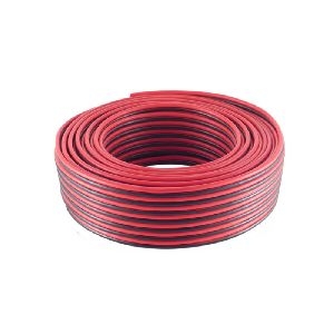 Lautsprecherkabel, 2 x 1,5mm², rot/schwarz, 100m 06-181005