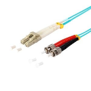 Duplex Patchkabel LC/ST 50/125µ OM3 aqua 2,0m 77942/3