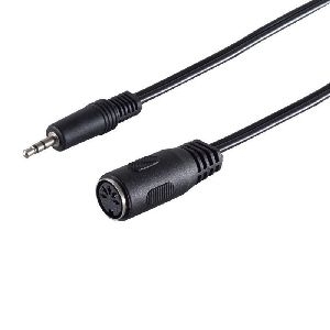 Klinkenstecker 3,5mm Stereo - Würfelbuchse 0,2m 30711