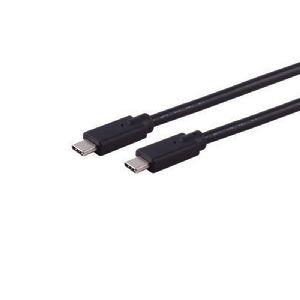 USB-C Verbindungskabel, 2.0, 100W, schwarz, 3m 13-28045