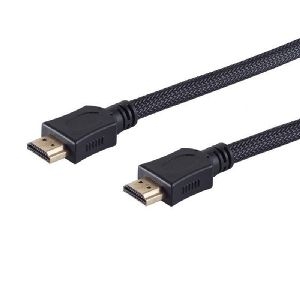 HDMI Kabel, 4K, verg., Nylon, schwarz, 1m 77470-LDN