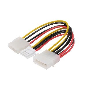 Stromkabel St 5,25"/Buchse 3,5"+Buchse 5,25" 0,2m 78231-HQ