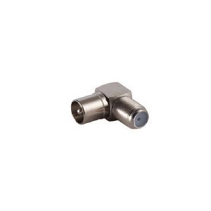 IEC-Winkeladapter, IEC-Stecker / F-Buchse 85209