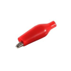 Krokoklemme, vollisoliert, rot 56241-R