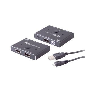 HDMI Umschalter 2x1, Metall, 8K60Hz, schwarz 05-21001