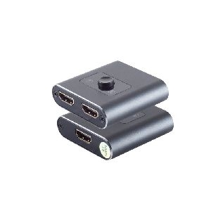 HDMI Umschalter 2x1, bidirektional, Metall, 4K60Hz 05-02010