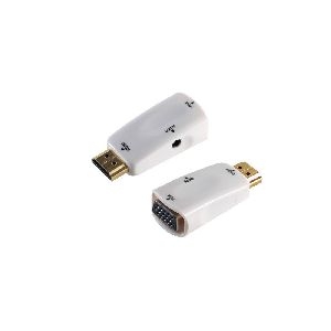 HDMI-A Adapter, VGA Buchse, 1080p, weiß 10-01001