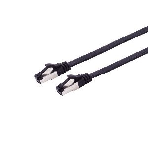 Patchkabel Cat. 8.1 flach TPE schwarz 0,5m 08-43015