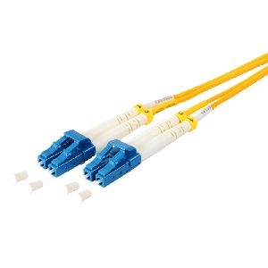 Duplex Patchkabel LC/LC 9/125µ, OS1/OS2 gelb 0,5m 77801-0.5