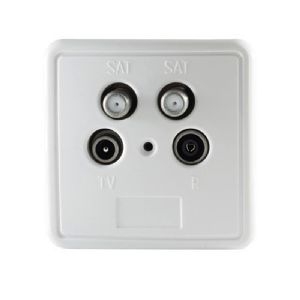 Antennendose, BK+2 SAT, Stich Rück., 1 dB, 4-fach 83906-1SETLW