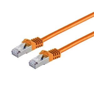 RJ45 Patchkabel m. CAT 7 Rohkabel PIMF or. 0,25m 75511-0.25O