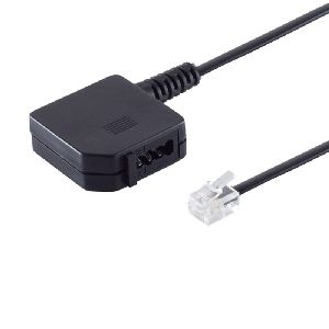 Western-Stecker 6/4 / TAE F-Buchse 0,2m 71040-