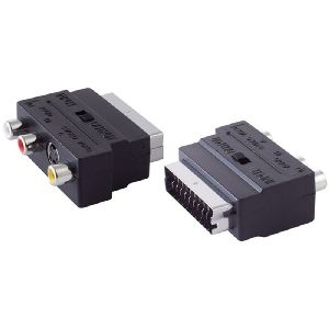 Adapter mit 3 Cinchbuchse/4-pol MINI Buchse IN/OUT 94035