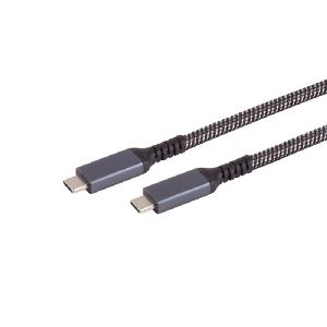 USB-C Ladekabel, 3.2, 100W PD, Textil, 1m 14-75004