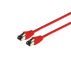 Patchkabel CAT 8.1 F/FTP LSZH rot 0,25m 08-41004