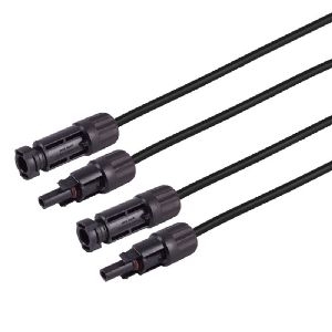PV4 Verlängerung, 4mm², 2er Set SW/SW, 2m 02-32035